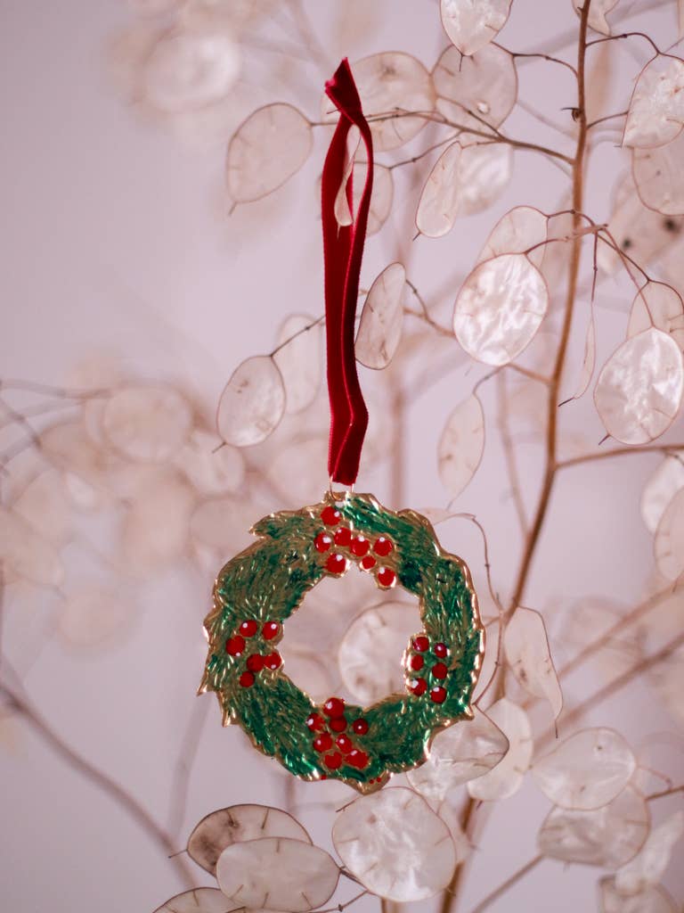 Meg Fatharly Tin Tree Ornaments