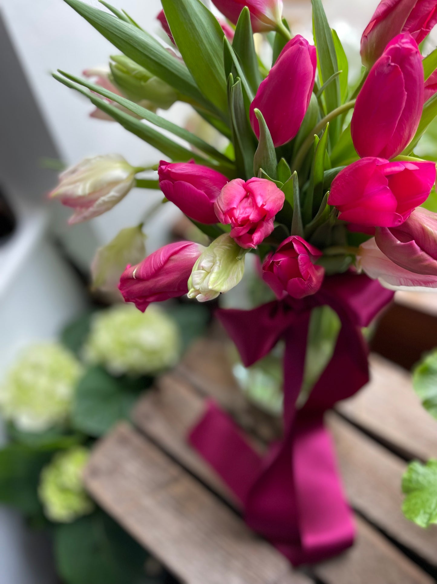 Glass pickle jar - best for small to large sized bouquets