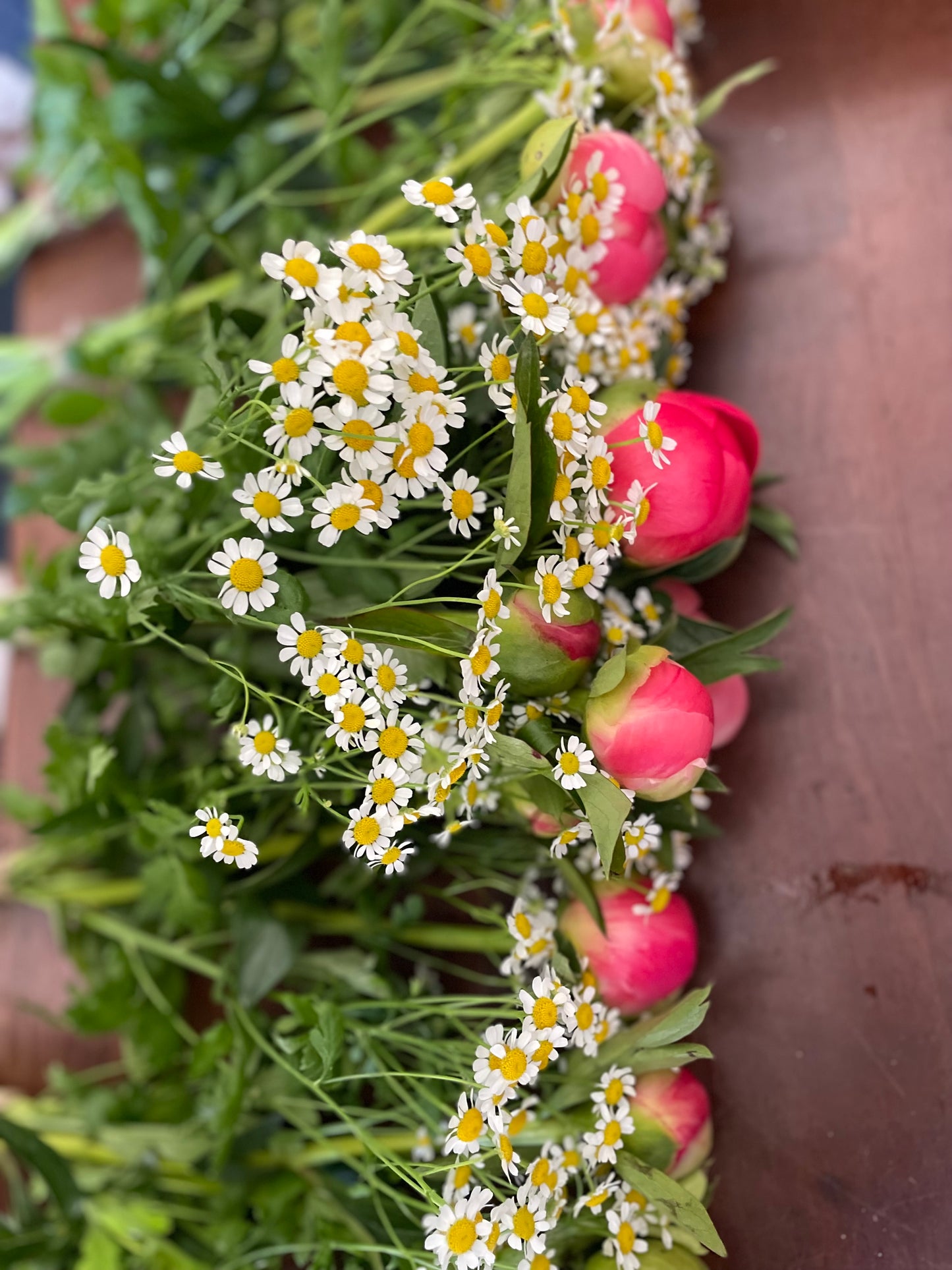 Peony & Daisy bunch - available April - June