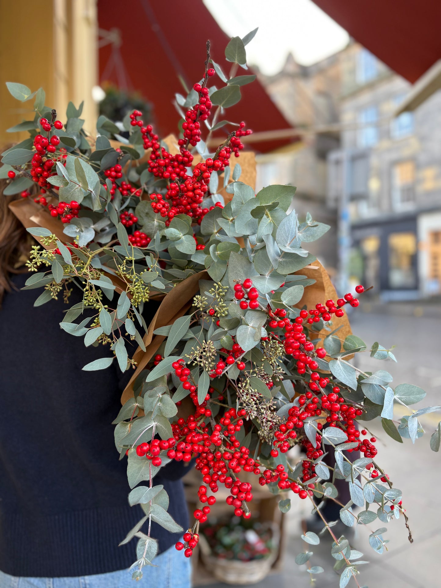 Seasonal berry and foliage bunch
