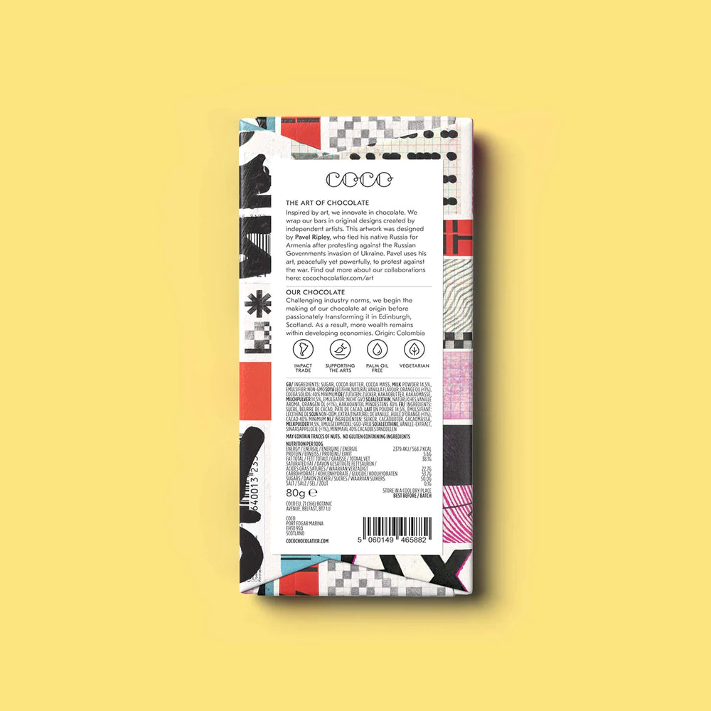 Chocolate & Orange CoCo Chocolate bar