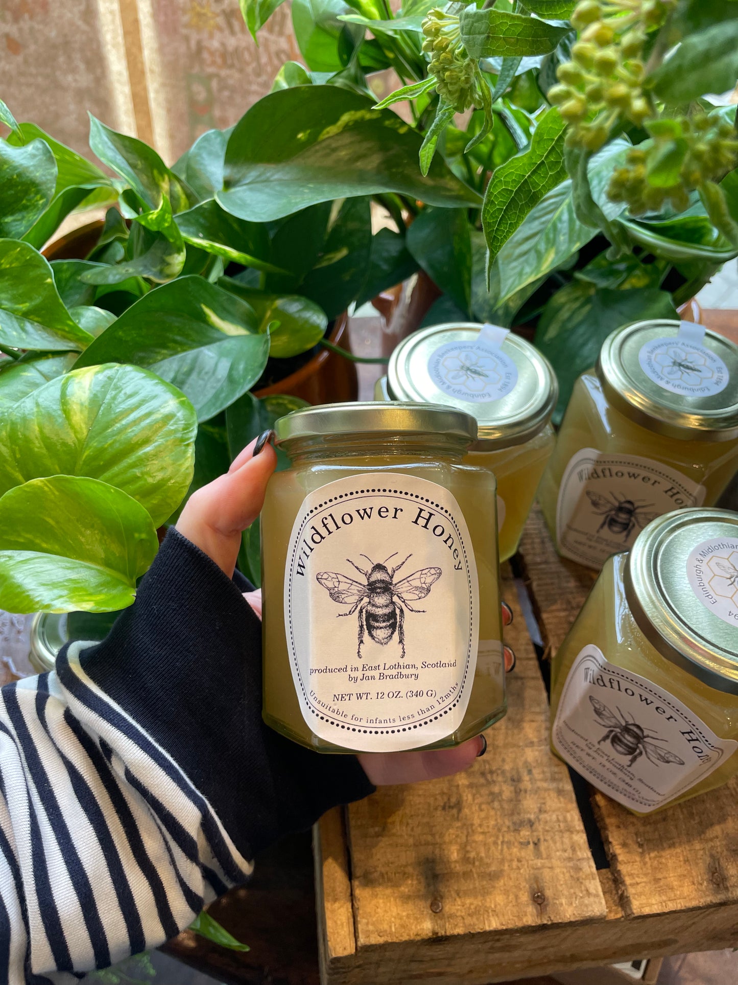 Wildflower honey from Edinburgh flower farm Amaranthus Flowers