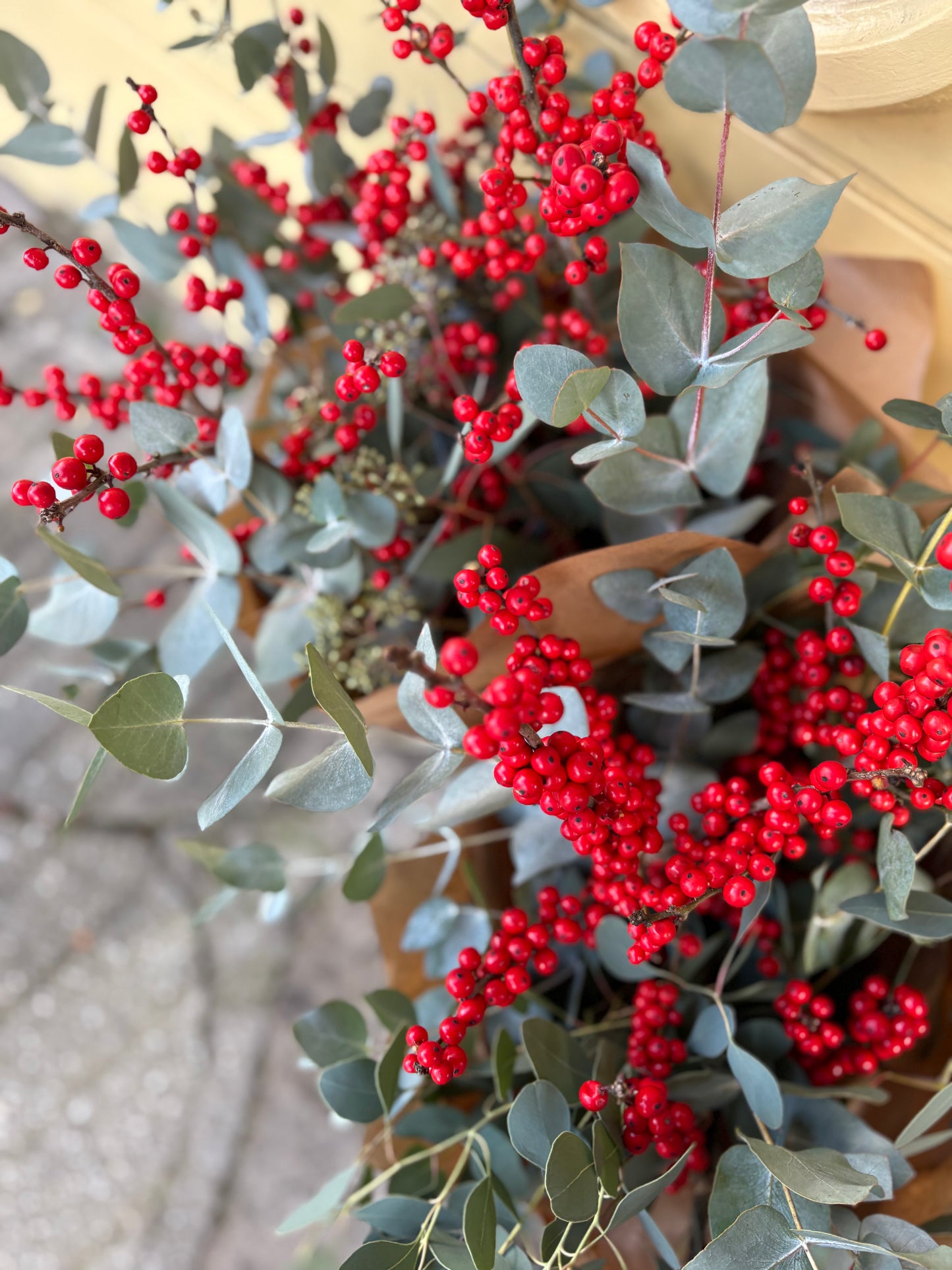 Seasonal berry and foliage bunch