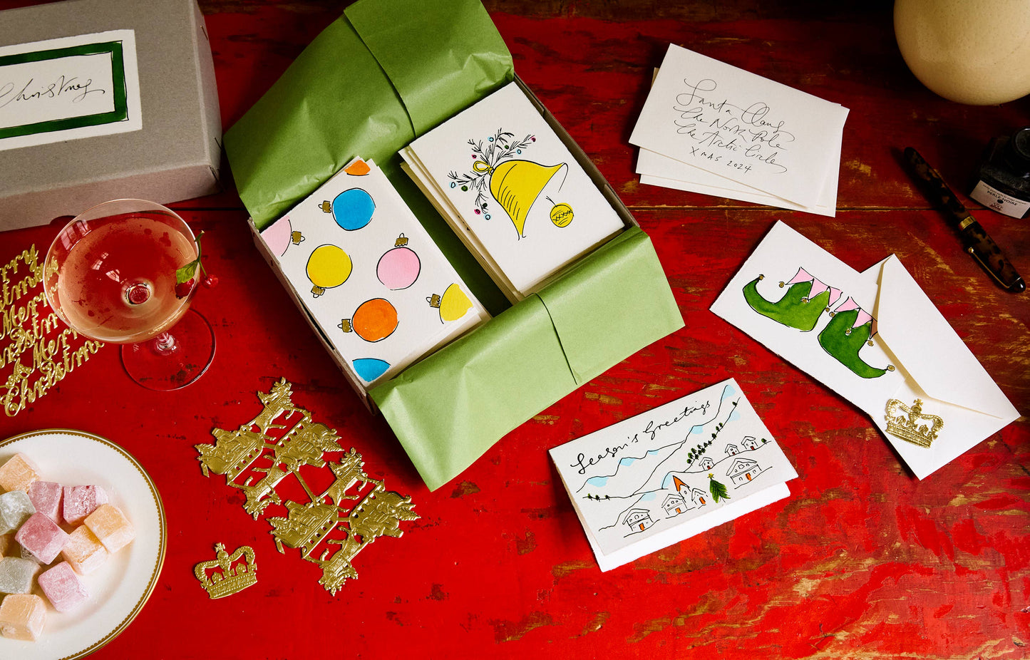 Scribble & Daub hand finished Christmas cards